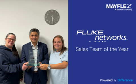 Mayflex Wins Fluke Sales Team of the Year Award